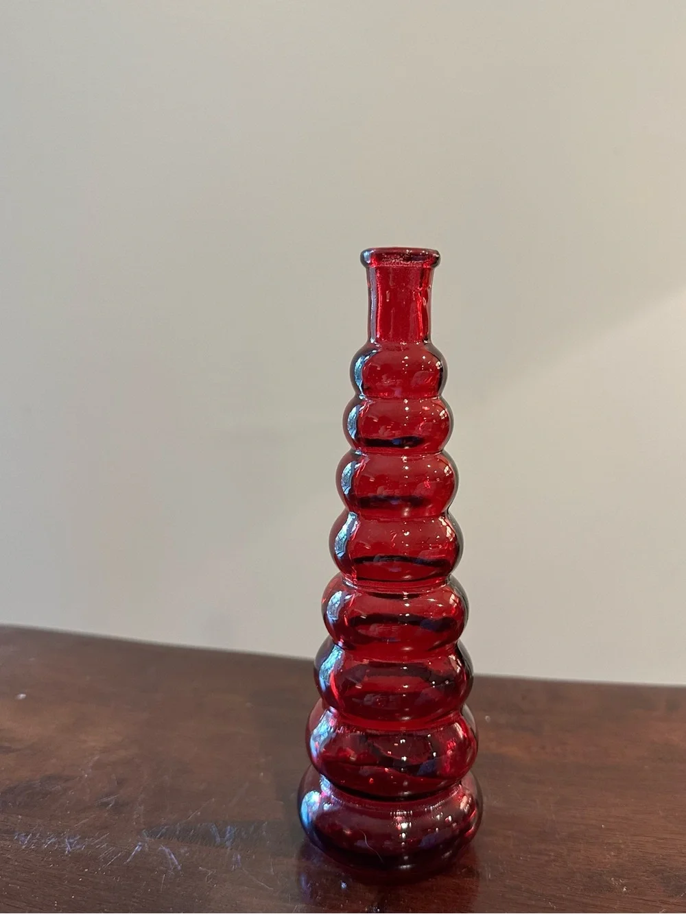 Vintage red glass